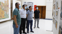 我院组织党员干部职工赴张掖市美术馆观看“百年党史&quot;主题中国画展