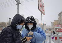 疫情防控前哨兵 零度以下的恒心坚守