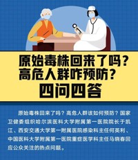原始毒株回来了吗？高危人群咋预防？四问四答​