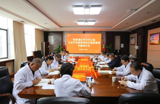 附属医院（临床医学院）党委理论学习中心组专题学习研讨习近平党建思想和正确政绩观