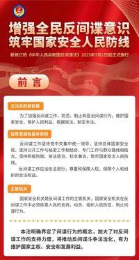 一图读懂《中华人民共和国反间谍法》